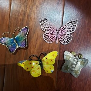 Antique butterfly brooches